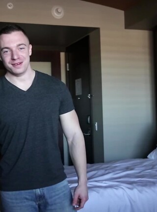 Bodybuilder Joey Russo Jerks His Cock And CUMS