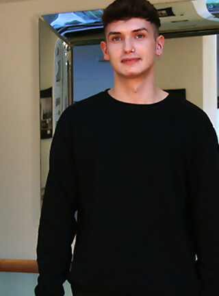 Young Straight Lad Charlie Wanks his Big Uncut Cock & Shoots Jizz Everywhere!