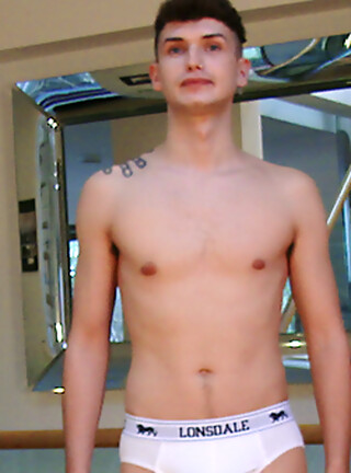 Young Straight Lad Charlie Wanks his Big Uncut Cock & Shoots Jizz Everywhere!